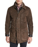 Steamboat Leather Jacket with Fur Lining