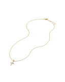 18K CROSS CABLE COLLECT NECK