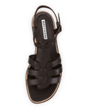 Canale Flat Cage Sandal, Tmoro