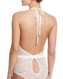 Wink Lace Bodysuit, White