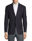 G-Line Birdseye Wool Two-Button Sport Coat, Cranberry