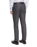 Flat-Front Trousers, Charcoal