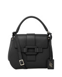 Pilgrim De Jour Medium Saddle Bag, Black