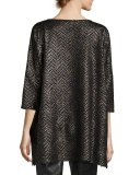 Golden Plaited Tunic, Petite 