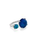 925 Wonderland Duo Open Ring in Island