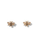 Wonderland Black Diamond Bee Stud Earrings