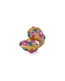 Mixed Sapphire & Diamond Bypass Ring