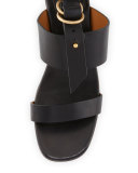 Kingsley Leather T-Strap Sandal