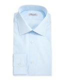 Solid Poplin Dress Shirt, Light Blue