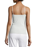 V-Neck Jersey Tank Top, Cloud 