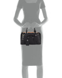 Amazona 28 Multiplication Satchel Bag, Black/Tan