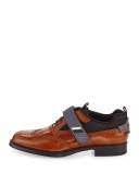 Runway Hybrid Brogue Sneaker, Brown