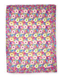 Floral-Print Voile Scarf, Azaela