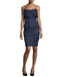 Sleeveless Floral Popover Sheath Dress