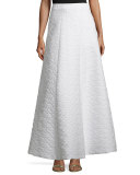 Carina Jacquard Ball Skirt, White