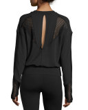 Formation Long-Sleeve Top, Black