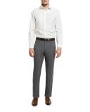 Super 150s Wool Flat-Front Trousers