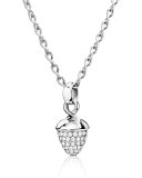 Mikado Bouquet 18K White Gold Pavé Diamond Pendant Enhancer
