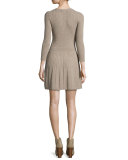 Peronne Ribbed Fit & Flare Dress