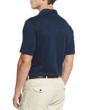 Perfect Short-Sleeve Pique Polo Shirt, Barche