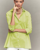 Trapeze 3/4-Sleeve Blouse