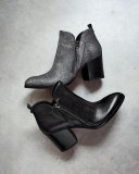 Edyn Pointed-Toe Leather Pump, Black