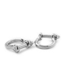 Screw Cuff Cuff Links, Silver