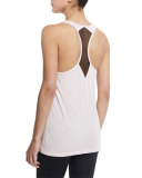 Signature Mesh Racerback Sport Tank, Petal 