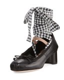 Leather Ankle-Wrap Mary Jane 45mm Pump