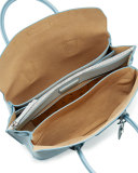 Milla Large Leather Tote Bag, Sky Blue