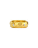 Celestial 19k Gold & Diamond Stackable Ring