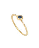 Covet Blue Sapphire Stackable Ring, Size 7