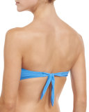 Laurito Bandeau Swim Top, Blue Dusk