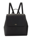 cameron street neema leather backpack, black