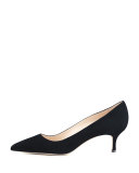 BB Suede 50mm Pump, Black
