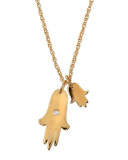 Faith Double Hamsa Charm Necklace