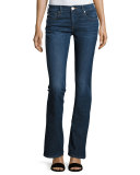 Becca Mid-Rise Boot-Cut Jeans, Worn Vintage