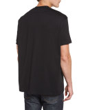 Colombian-Fit Photograph Patch T-Shirt, Black