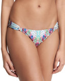 Belize Gathered-Sides Printed Swim Bottom