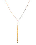 Tri Nude Lariat Disc Necklace
