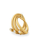 18k Multi-Row Ring with Diamonds