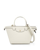 Le Pliage Heritage Medium Handbag with Strap, Ecru