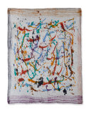 Luigi Voile Splatter Scarf, Multicolor