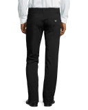AJ Cotton Five-Pocket Pants, Navy
