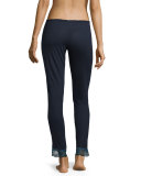 Noor Slim-Leg Lounge Pants, Navy