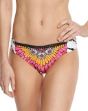 Ibiza Shirred-Side Hipster Swim Bottom