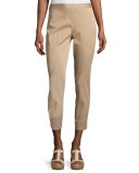 Sestriere Tapered Wide-Cuff Pants, Beige