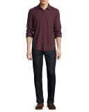Classic Lynn Dark Denim Jeans, Dark Blue