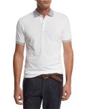 Piqué Polo Shirt w/Striped Tipping