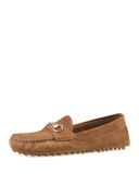 Road Horsebit Slip-On Driver, Acero 